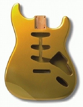 ALLPARTS SBF-SGM Shoreline Gold Finished Replacement Body for Stratocaster 