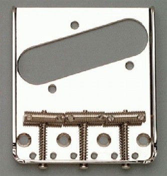 ALLPARTS TB-0020-L01 Left Handed Nickel Vintage 3 Saddle Bridge for Telecaster 