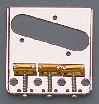 ALLPARTS TB-5120-001 Nickel Vintage 3 Saddle Bridge for Telecaster 