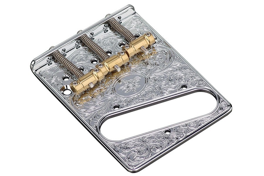 ALLPARTS TB-5132-010 Gotoh In-Tune Engraved Bridge for Telecaster 