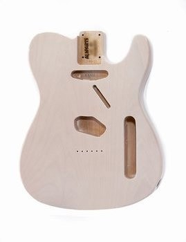 ALLPARTS TBF-WH See Through White Finished Replacement Body for Telecaster 
