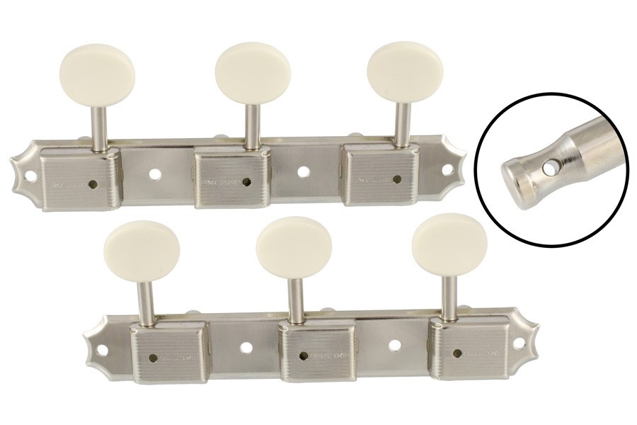 ALLPARTS TK-0700-001 Vintage Style 3x3 Keys Nickel 