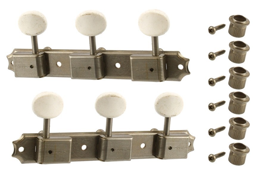 ALLPARTS TK-0700-007 Vintage Style Aged Nickel 3x3 Keys 