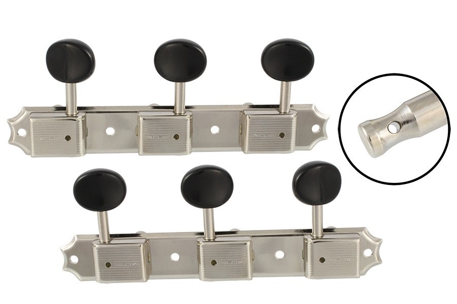 ALLPARTS TK-0704-001 Vintage Style 3x3 Keys Nickel 