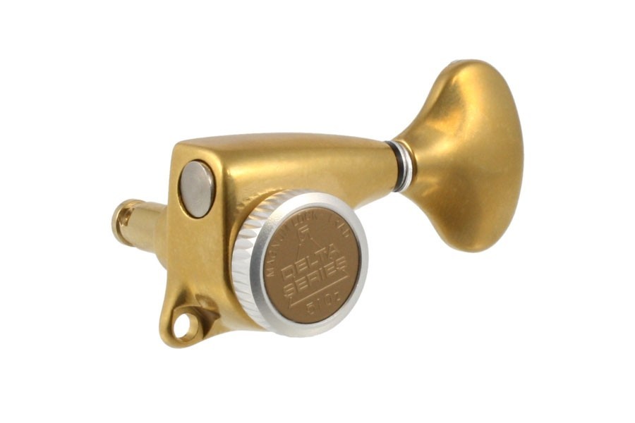 ALLPARTS TK-7248-002 Gotoh Delta 3x3 Antique Gold Locking Tuners 
