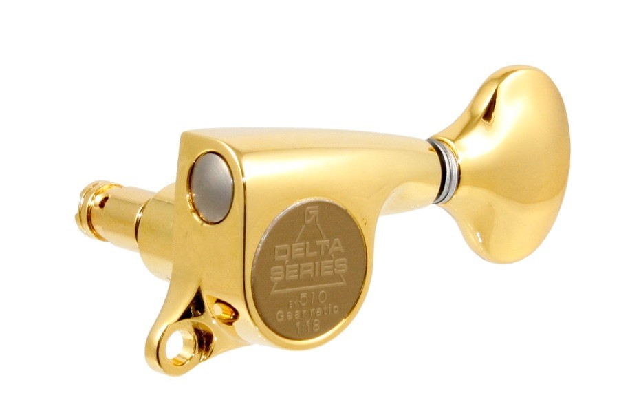 ALLPARTS TK-7267-002 Gotoh 510 6-in-line Gold Locking Tuners 