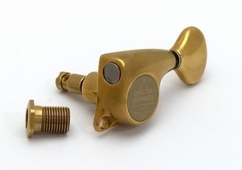 ALLPARTS TK-7268-002 Gotoh 510 6-in-line Antique Gold Locking Tuners 