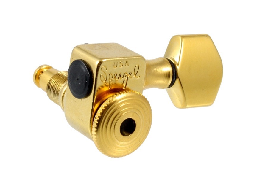 ALLPARTS TK-7467-002 Sperzel 6-in-line Gold Locking Tuners 