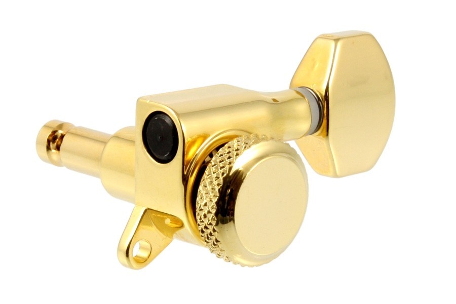 ALLPARTS TK-7574-002 6-in-line Mini Locking Tuners Gold 