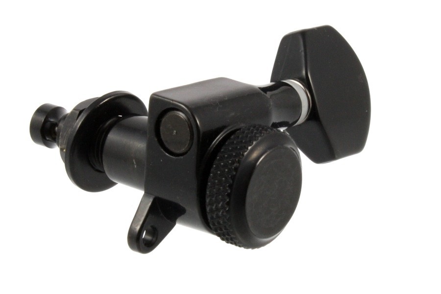 ALLPARTS TK-7574-003 6-in-line Mini Locking Tuners Black 