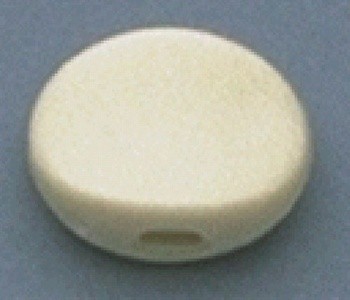 ALLPARTS TK-7710-025 Plastic Oval Buttons White 