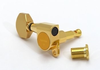 ALLPARTS TK-7760-L02 Gotoh Left Handed 6-in-line Mini Keys Gold 