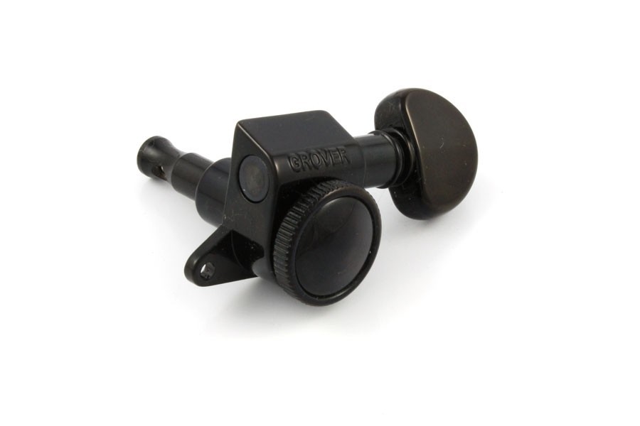 ALLPARTS TK-7926-003 Grover 505 Series 6-in-line Black Locking Tuners 
