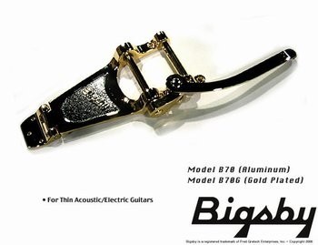 ALLPARTS TP-3673-002 Bigsby B70 Vibrato Tailpiece Gold 