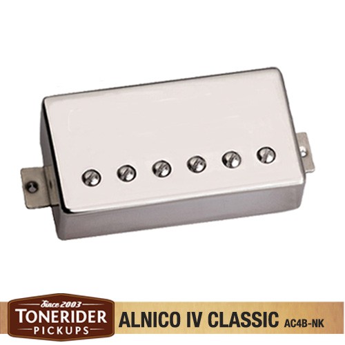 Tonerider Alnico IV Classics Bridge - Nickel Cover