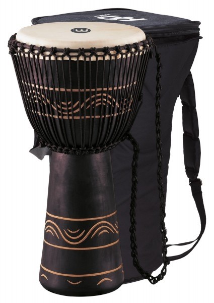 Meinl ADJ4-XL+BAG African Djembe, Xtra Large m/Bag (13") Blk (G)	