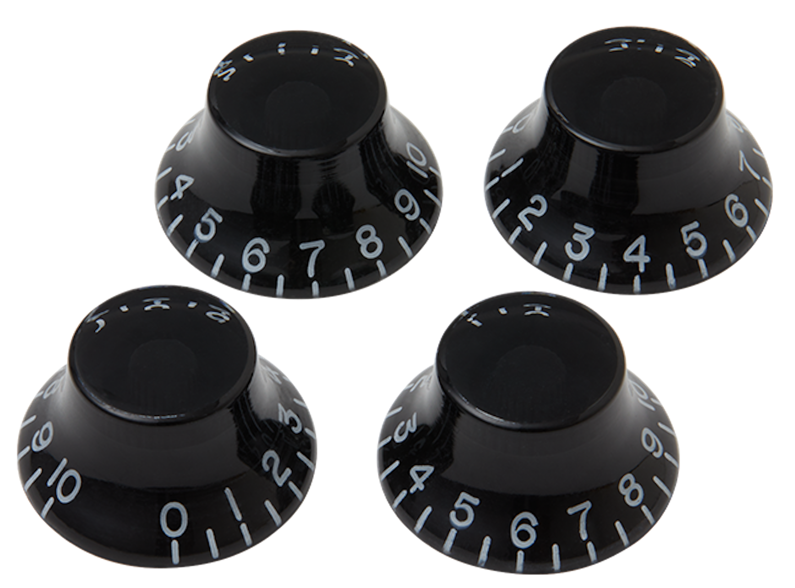 Gibson Top Hat Knobs (Black)(4 pcs.)