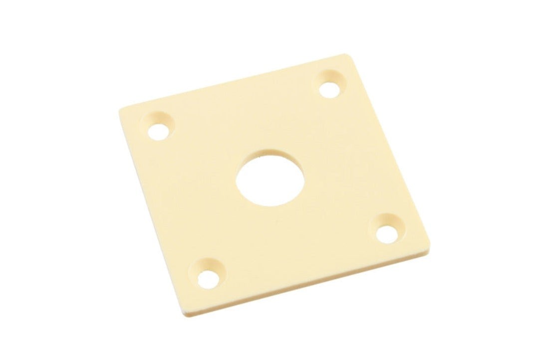 ALLPARTS AP-0635-000 Vintage Style Square Jackplate for Les Paul - Ivory