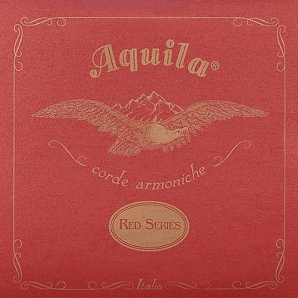 AQUILA BARITONE 89U UKULELE RED SERIES 2 wound* DGBE (low D) SET BARITONO 4 strings  - Strengesett til Ukulele.