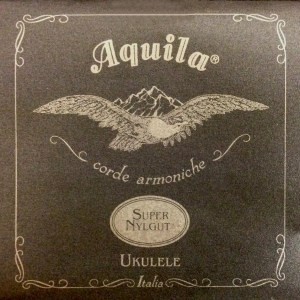 AQUILA CONCERT 103U UKULELE SUPER NYLGUT key of C - GCEA REGULAR SET high G - Strengesett til Ukulele.