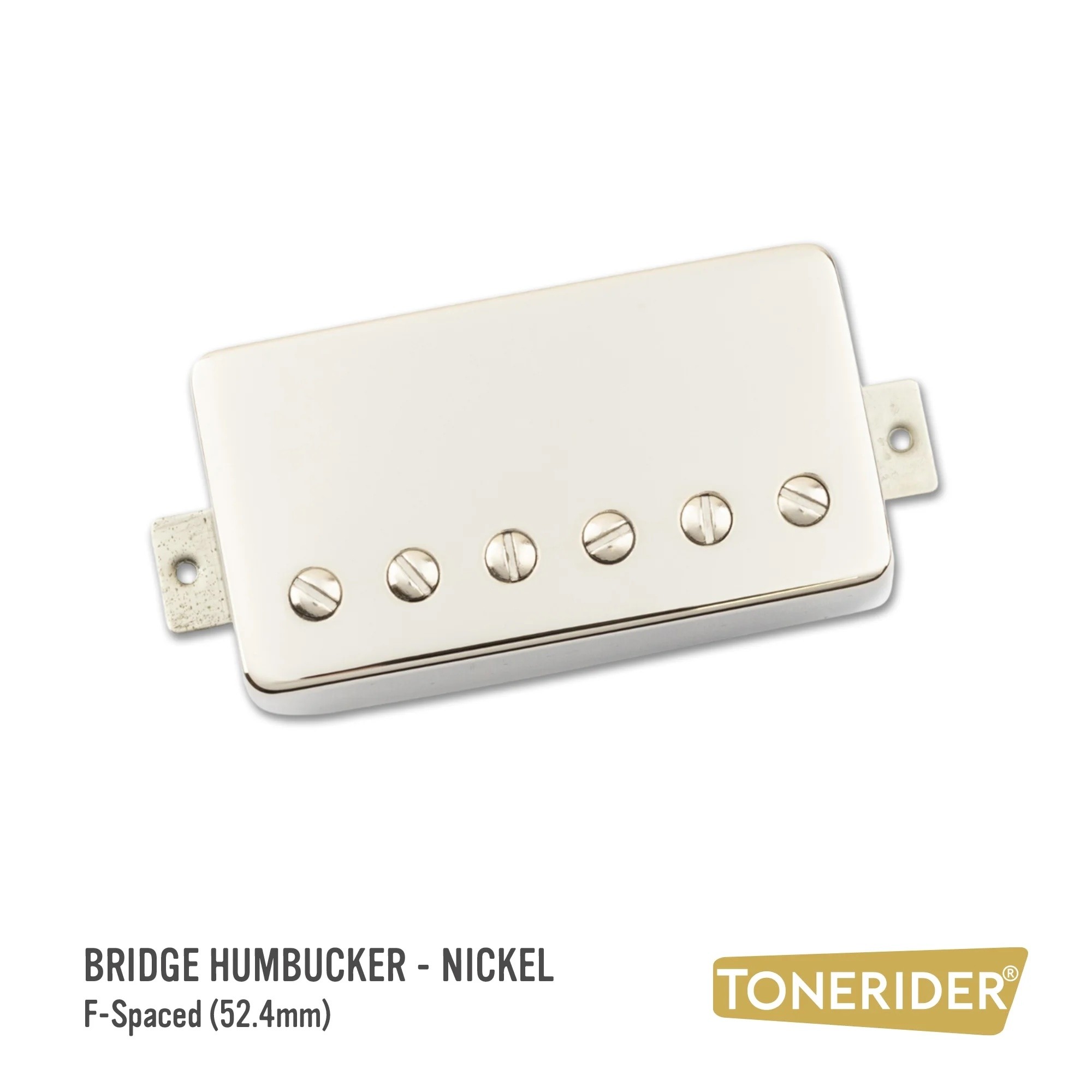 Tonerider Alnico IV Classics Bridge - F-spaced - Nickel Cover