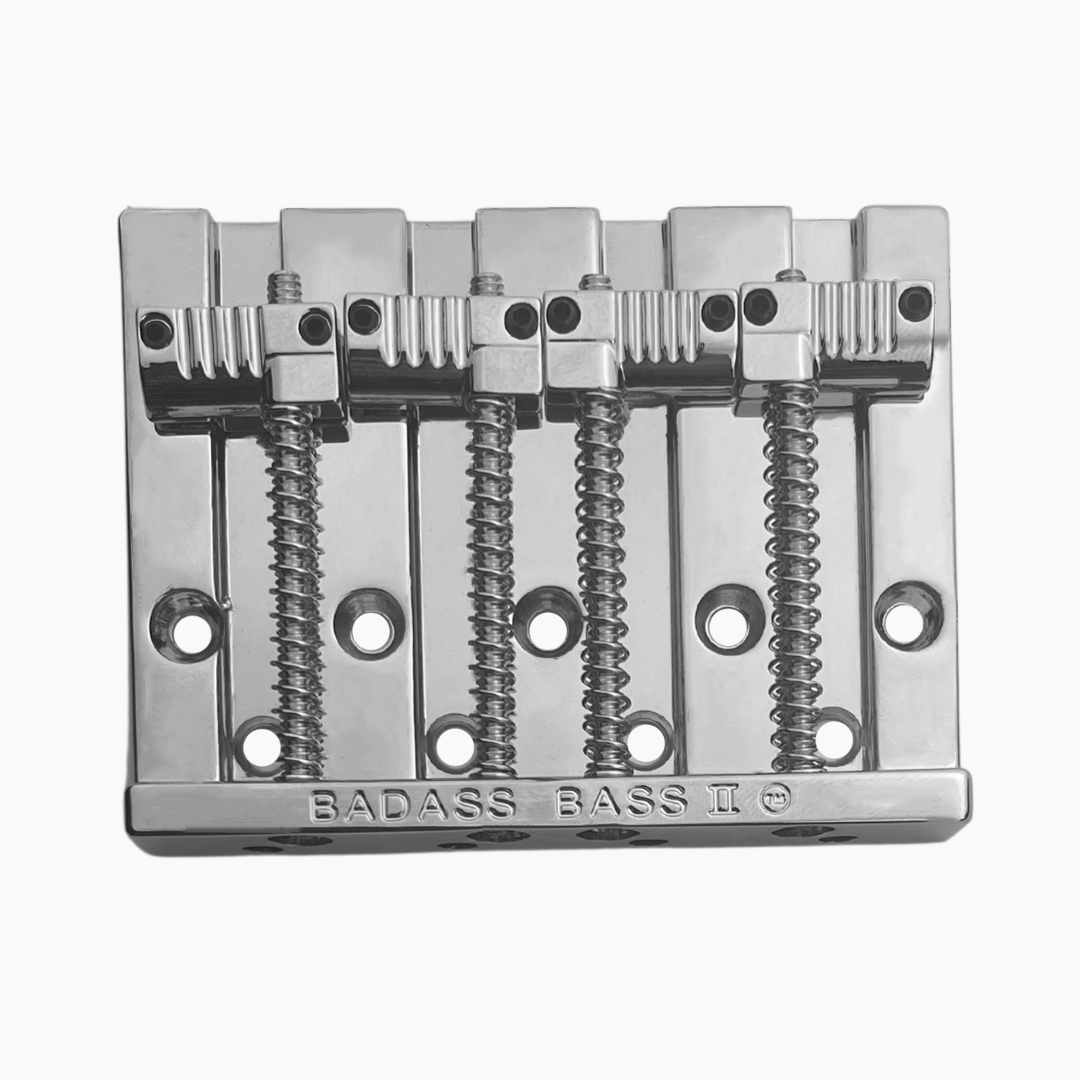 Allparts BB-3342-010 - Leo Quan Badass II 4-String Bass Bridge - Grooved Saddles