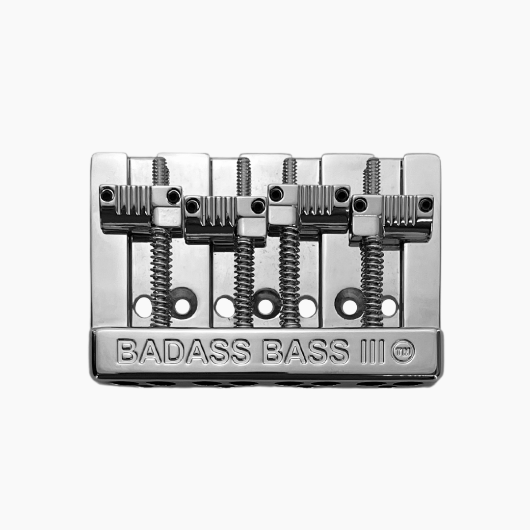 Allparts BB-3343-010 - Leo Quan Badass III 4-String Bass Bridge with Grooved Saddles