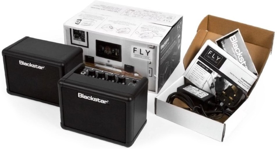Blackstar Fly 3 Bass Combo Stereo Pack - Pakke med forsterker, ekstra kabinett og strømforsyning