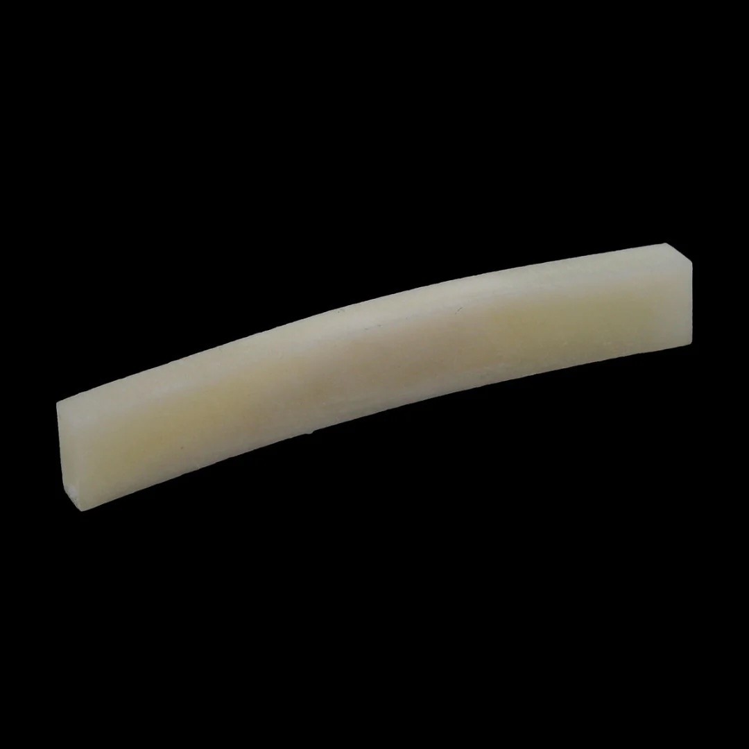 ALLPARTS BN-2205 Radiused Unbleached Bone Nut Blank for Fender Guitars