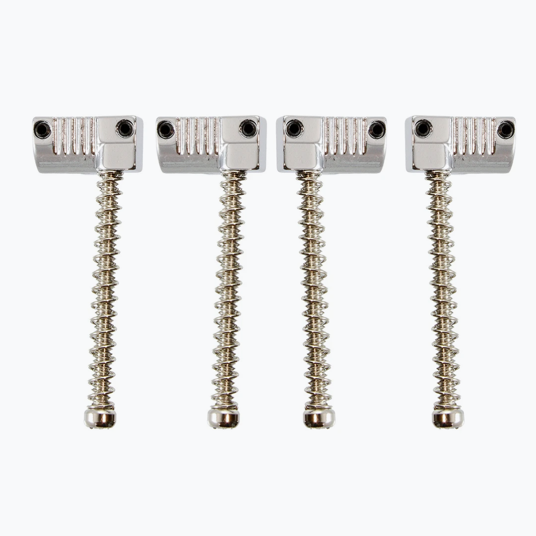 ALLPARTS BP-2071-001 Set of 4 Grooved Saddles for Omega and Badass Bass Bridge