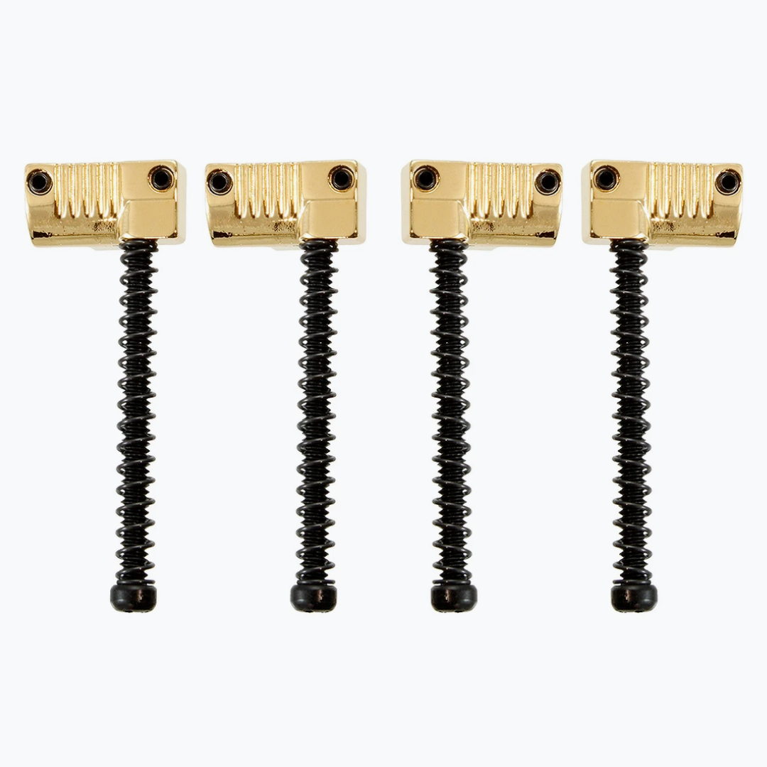 ALLPARTS BP-2071-002 Set of 4 Grooved Saddles for Omega and Badass Bass Bridge