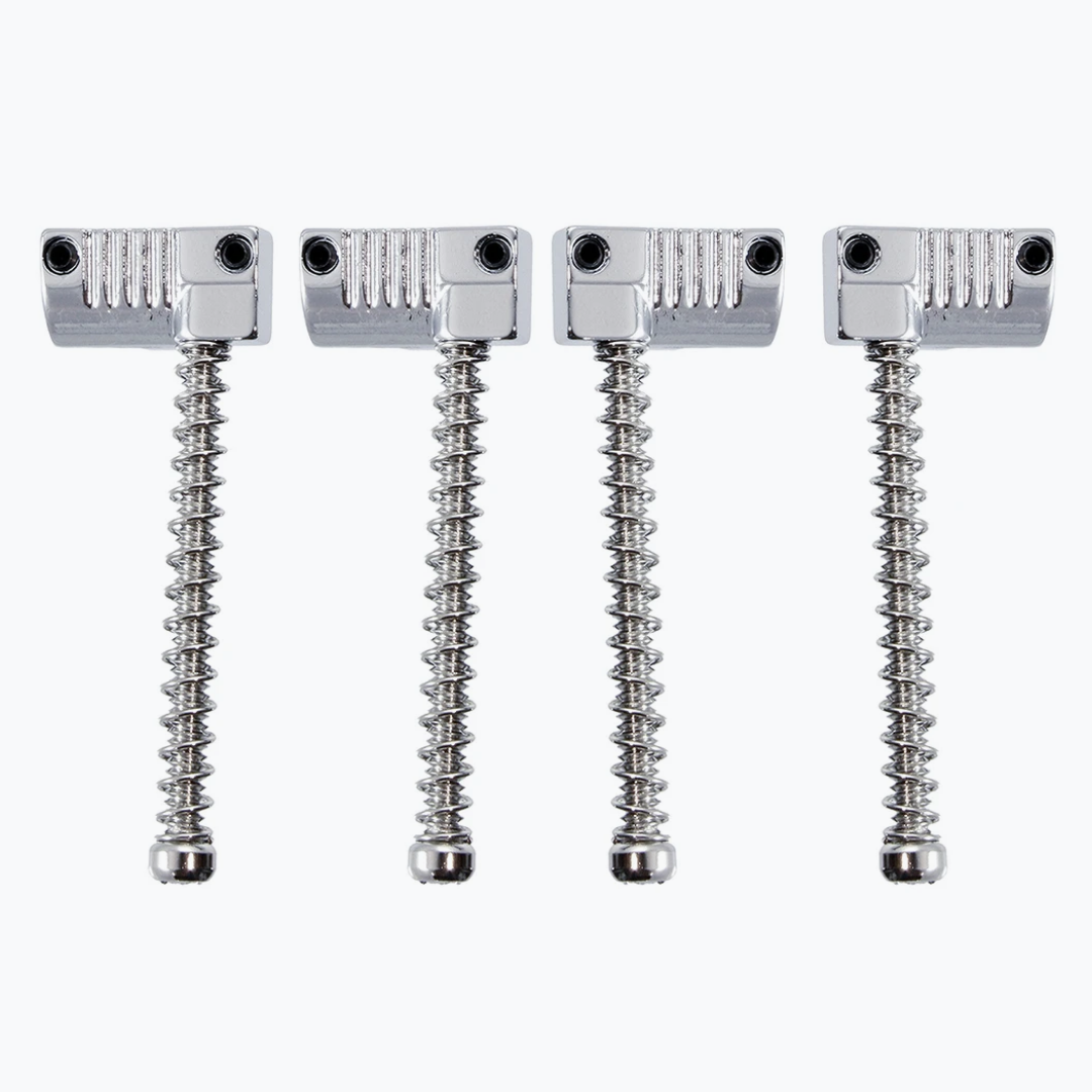 ALLPARTS BP-2071-010 Set of 4 Grooved Saddles for Omega and Badass Bass Bridge