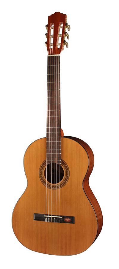 Salvador Cortez CC-10-SN Student Series classic guitar, cedar top, sapele back and sides, 7/8 senorita model