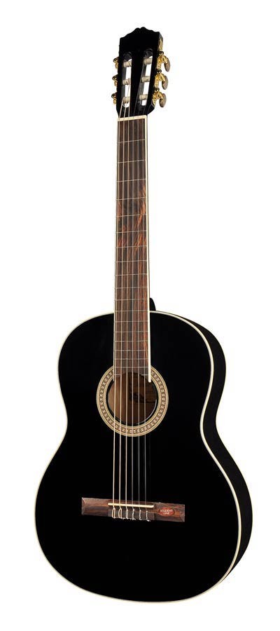Salvador Cortez CC-10-BK Student Series classic guitar, cedar top, sapele back and sides, black