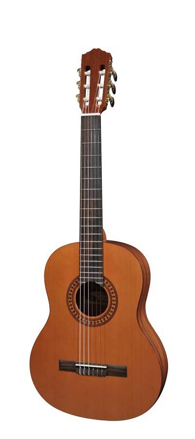 Salvador Cortez CC-22-JR Solid Top Artist Series classic guitar, solid cedar top, sapele back and sides, 3/4 junior model