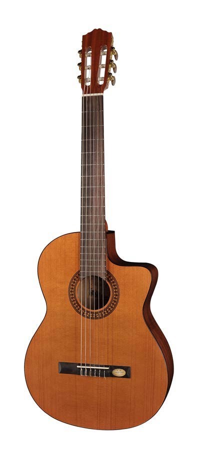Salvador Cortez CC-22CE Solid Top Artist Series classic guitar, solid cedar top, sapele back and sides, Fishman ISY-201 electronics, cutaway