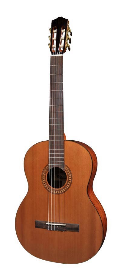 Salvador Cortez CC-25 Solid Top Artist Series classic guitar, solid cedar top, bubinga back and sides