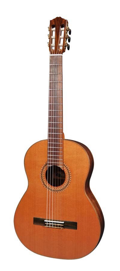 Salvador Cortez CC-80 All Solid Master Series classic guitar, solid cedar top, solid mahogany back and sides, with deluxe case