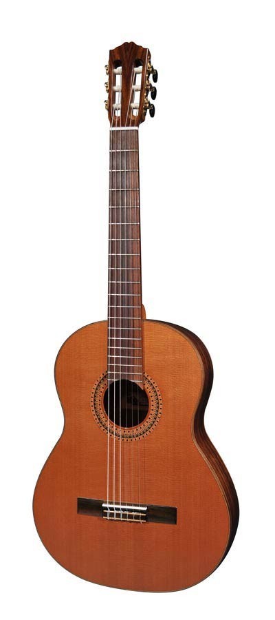 Salvador Cortez CC-90 All Solid Master Series classic guitar, solid cedar top, solid mahogany back and sides, with deluxe case
