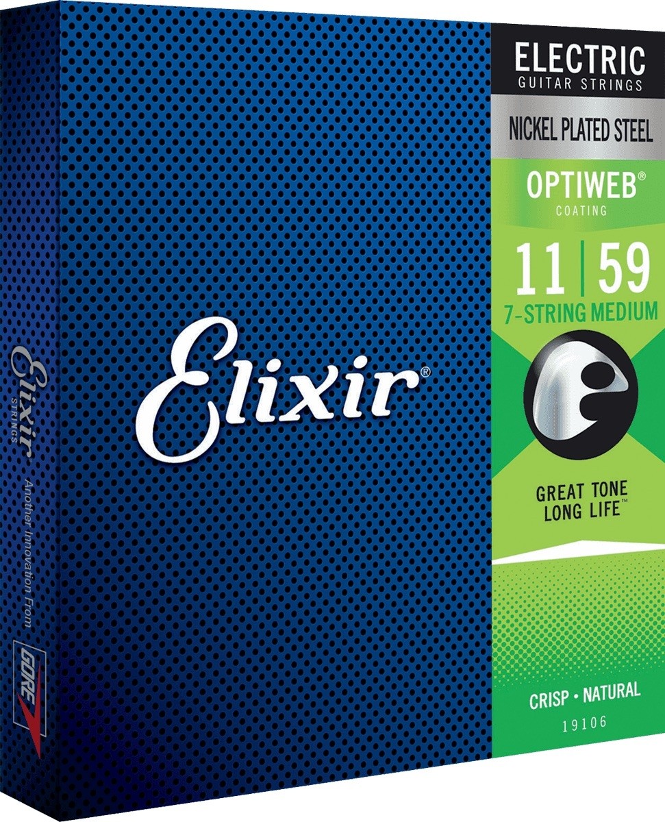 Elixir 19106 Optiweb 7-String 11-59 Medium