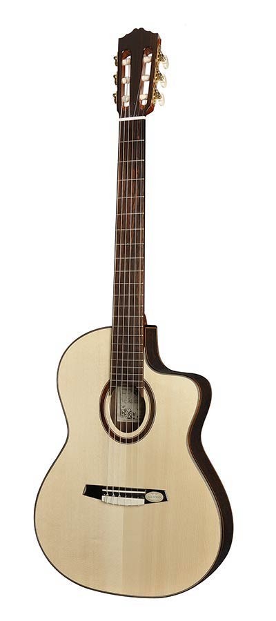 Salvador Cortez CS-225 Solid Top Concert Series classic guitar, all solid, rosewood fb, Fishman ISYS electronics and deluxe case