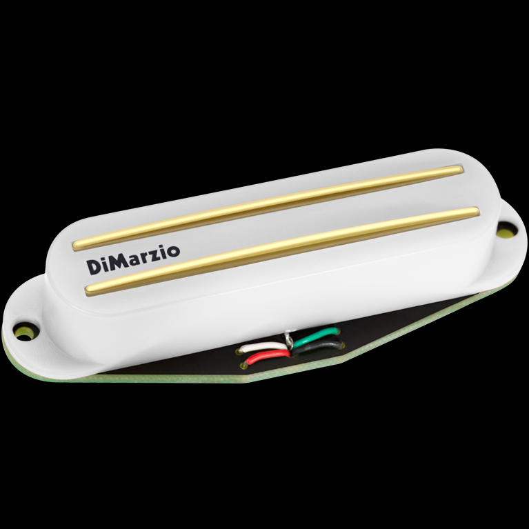 Dimarzio Satch Track Neck White Gold Rails