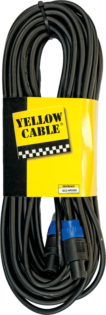 Yellow Cable HP20SS - 20m høyttalerkabel med Speakonplugger