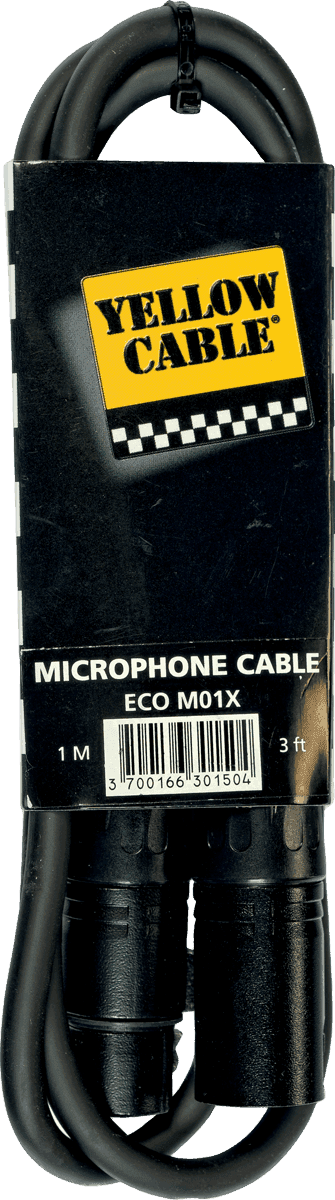 Yellow Cable M01X Mikrofonkabel XLR MALE/FEMALE 1M