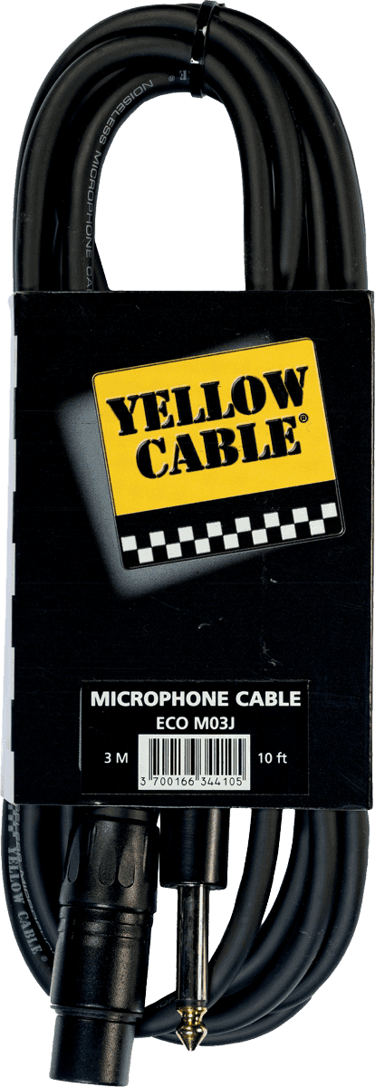 Yellow Cable M03J - 3m mono jack til hun-XLR