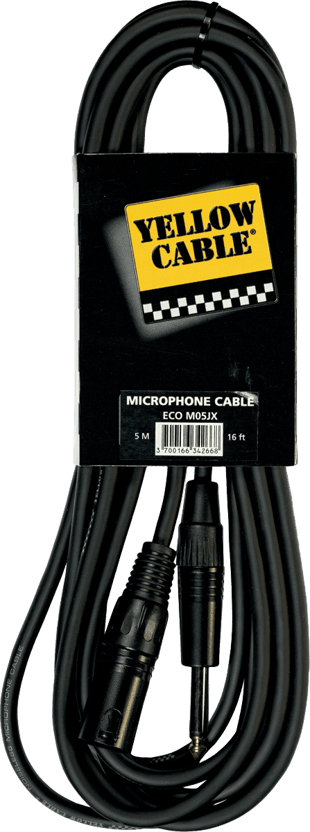 Yellow Cable M05JX - 5m mono jack til han-XLR