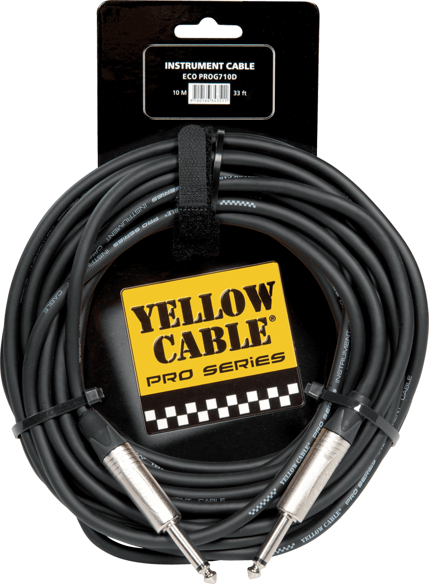 Yellow Cable PROG710D - Instrumentkabel med Neutrikplugger - 10m