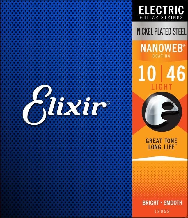 Elixir Nanoweb NWERL Light .010 - .046 - Strengesett til elektrisk gitar