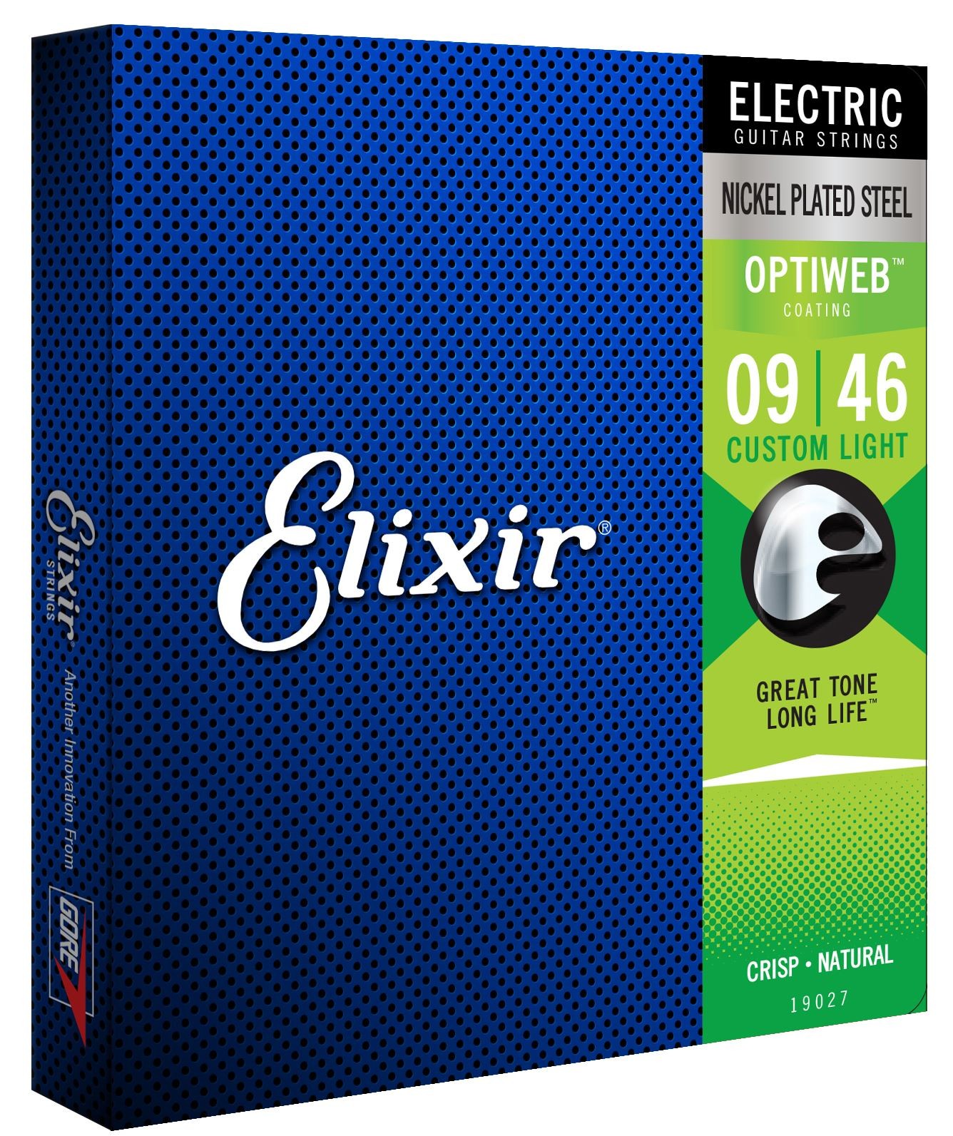 Elixir 19027 - Electric Nickel Plated Steel Optiweb 009-046