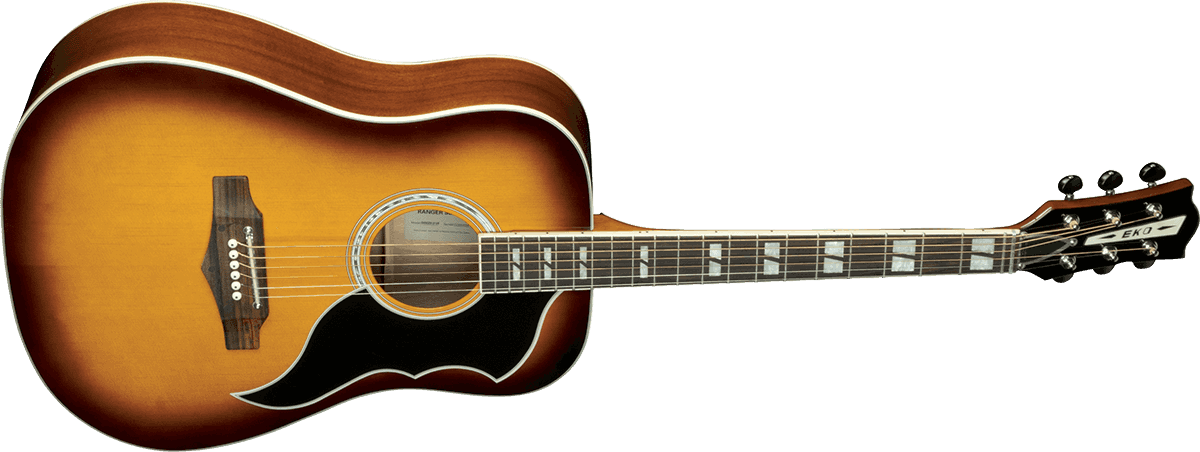 Eko RANGERVR6-HB Vintage Reissue Dreadnought, Honey Burst